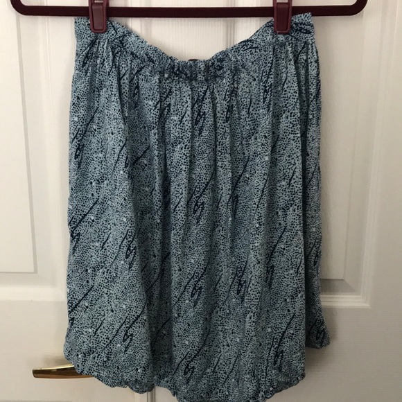 Fire Los Angeles Blue Printed Skirt - Picture 2 of 2